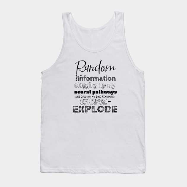 Random bits of Information Tank Top by bluehair